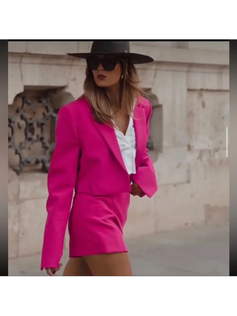 Zara cropped blazer